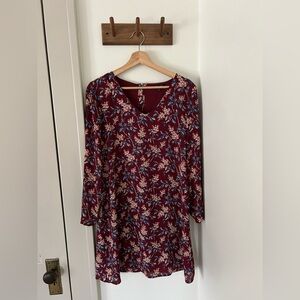 Madewell Long Sleeve V-Neck Sundress